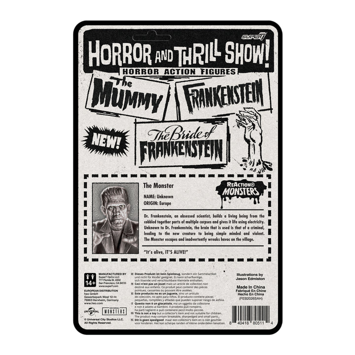 Universal Monsters Frankenstein 3 3/4-inch ReAction+ Figure