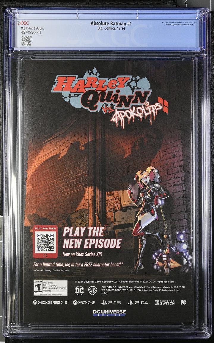 Absolute Batman #1 CGC 9.8