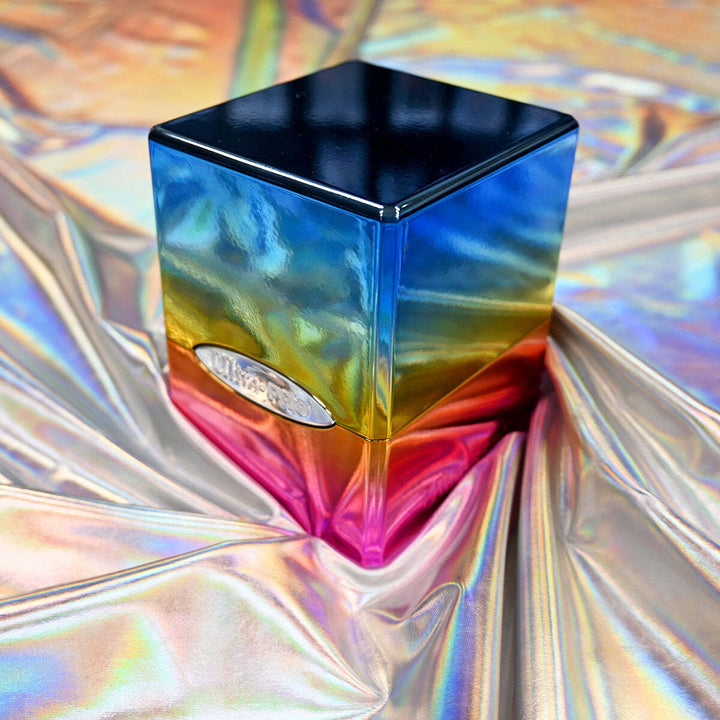 Ultra Pro Deck Box: Satin Cube 100+ - Rainbow