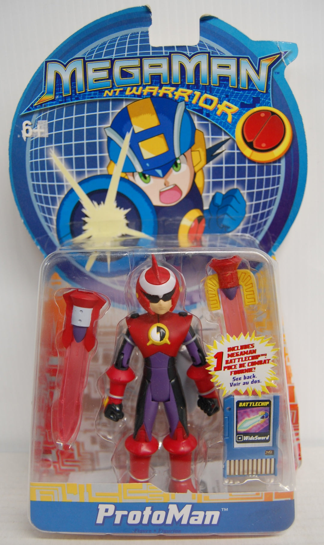 MegaMan NT Warrior - ProtoMan Figure - Mattel 2004 (Package Damage)