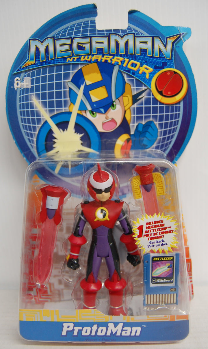 MegaMan NT Warrior - ProtoMan Figure - Mattel 2004 (Package Damage)