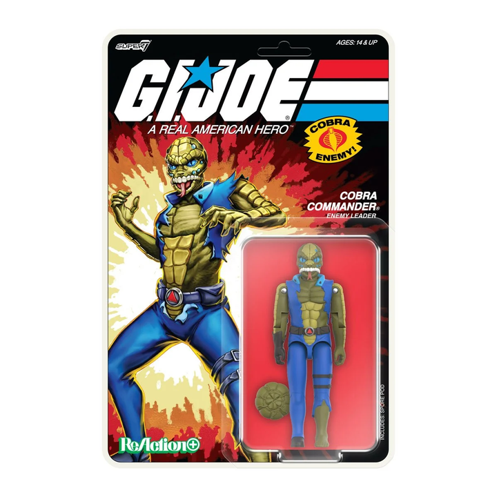 G.I. Joe Cobra Commander (Once a Man) 3 3/4-Inch ReAction+ Figure