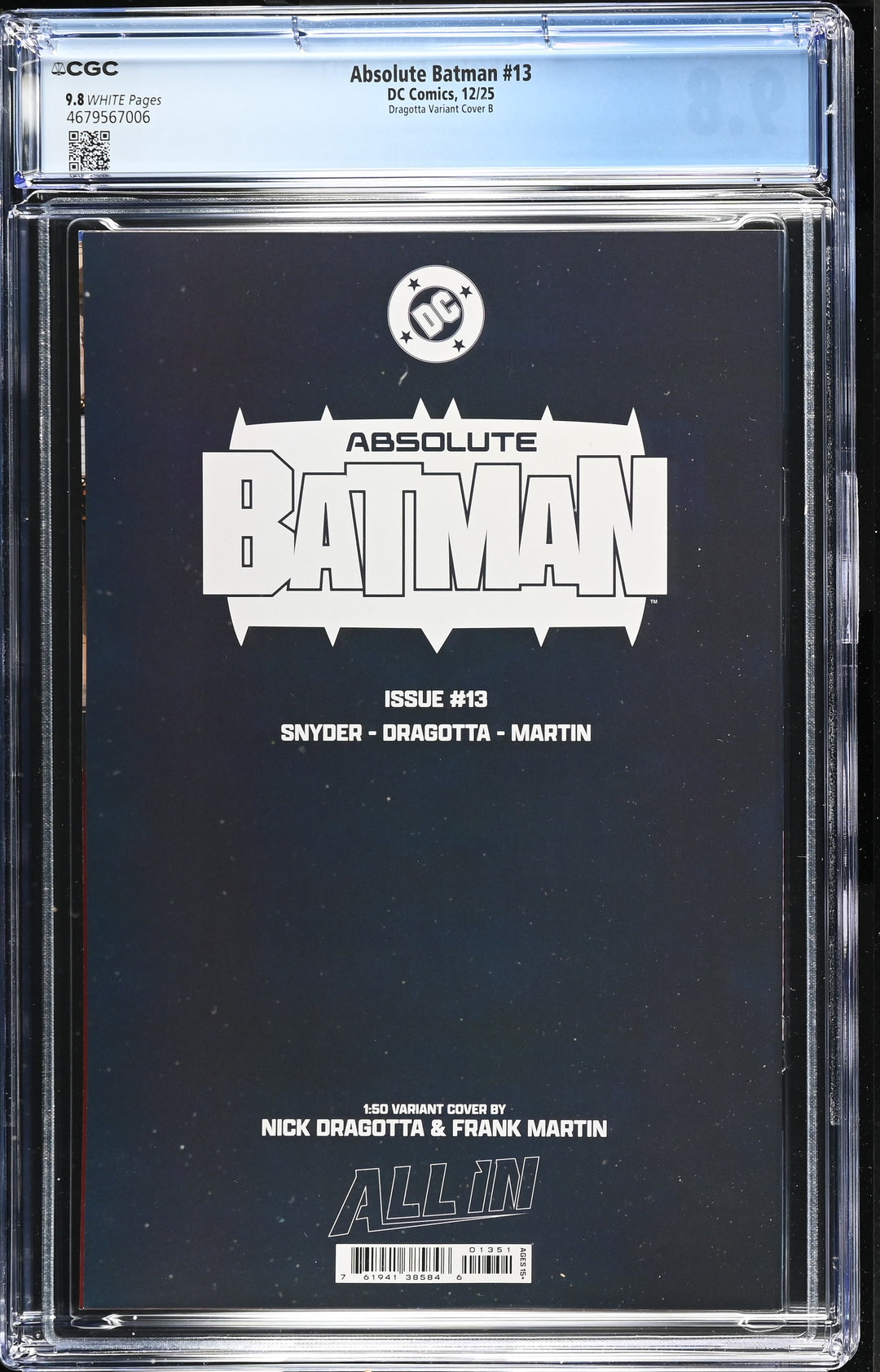 Absolute Batman #13 CGC 9.8