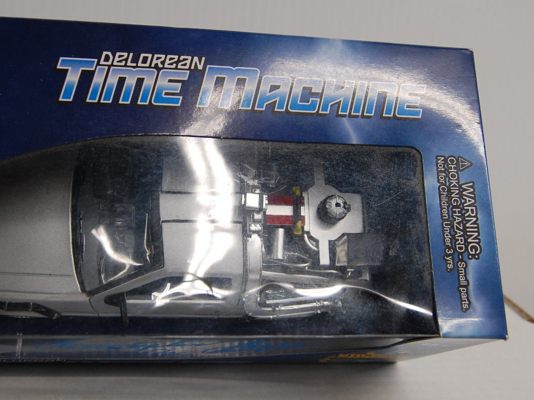 SIGNED by Christopher Lloyd - Back To The Future Part II 1:24 Diecast Delorean Welly