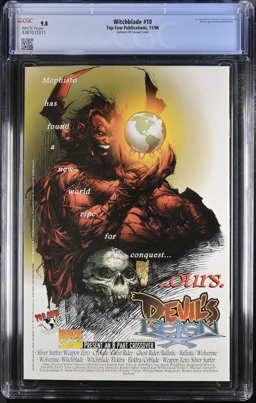 Witchblade #10 Darkness #0 Variant Cover CGC 9.8