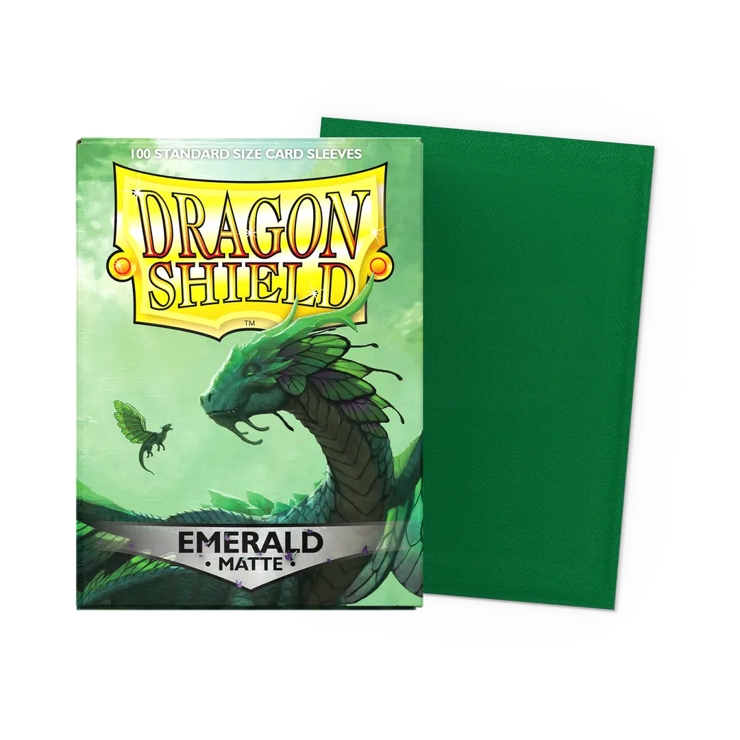 Dragon Shield Card Sleeves - Standard Matte: Emerald (100 Ct)