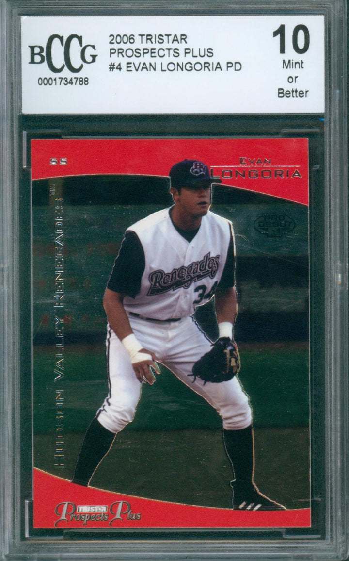 2006 Tristar Baseball Prospects Plus Evan Longoria PD #4 BCCG 10