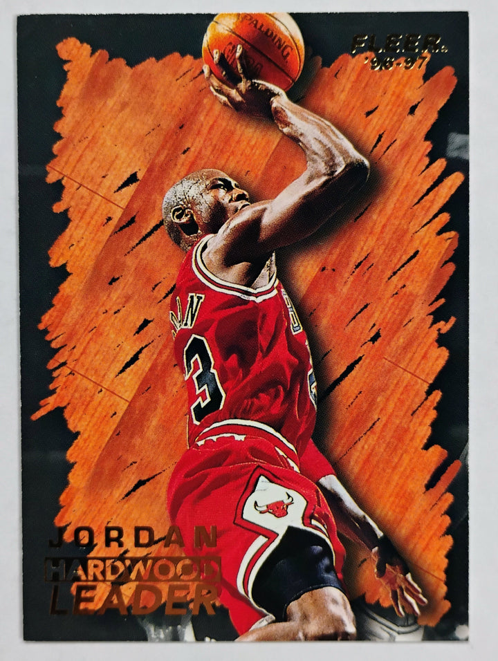 1996-97 Fleer Basketball Michael Jordan #123 Hardwood Leader