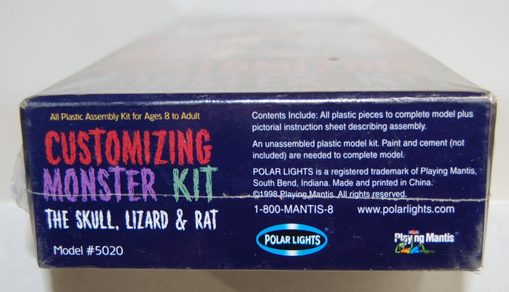 Customizing Monster Model Kit - Skull Lizard & Rat #5020 Polar Lights 1998
