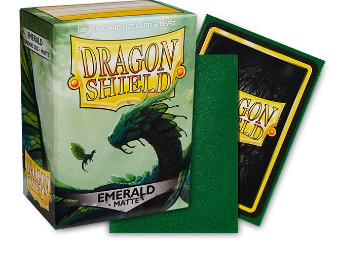 Dragon Shield Card Sleeves - Standard Matte: Emerald (100 Ct)