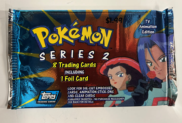 Pokemon Topps Series 2 Pack Blue Label Pack