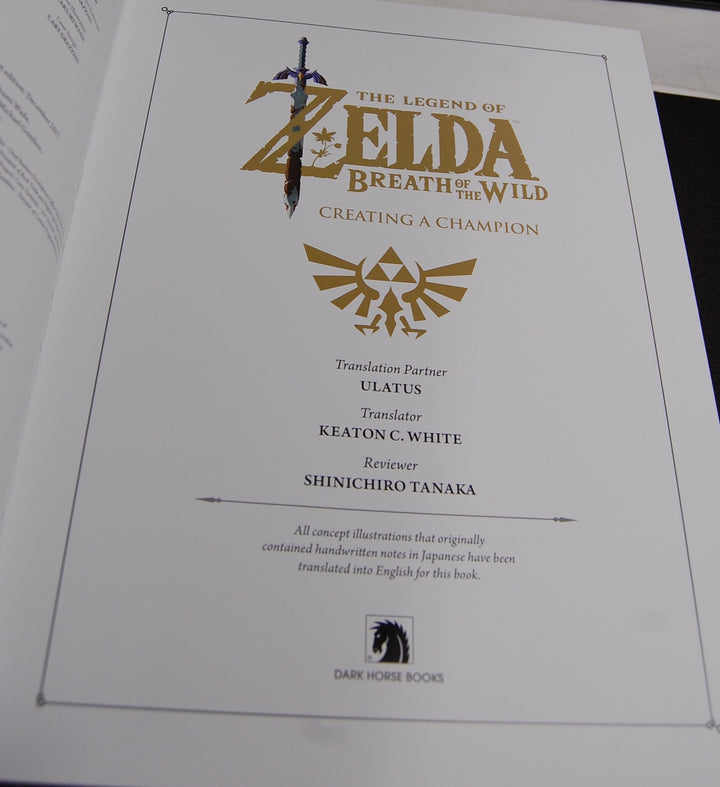 Legend of Zelda: Breath of the Wild Creating a Champion - Champion's Edition Art Book 2018