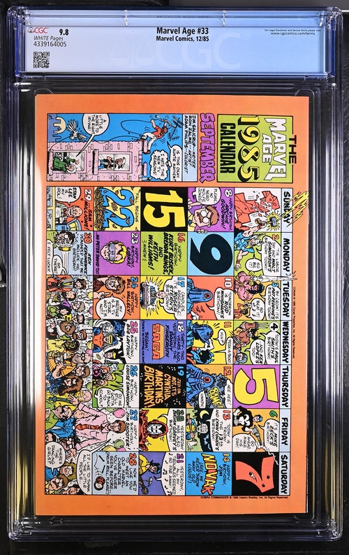 Marvel Age #33 CGC 9.8
