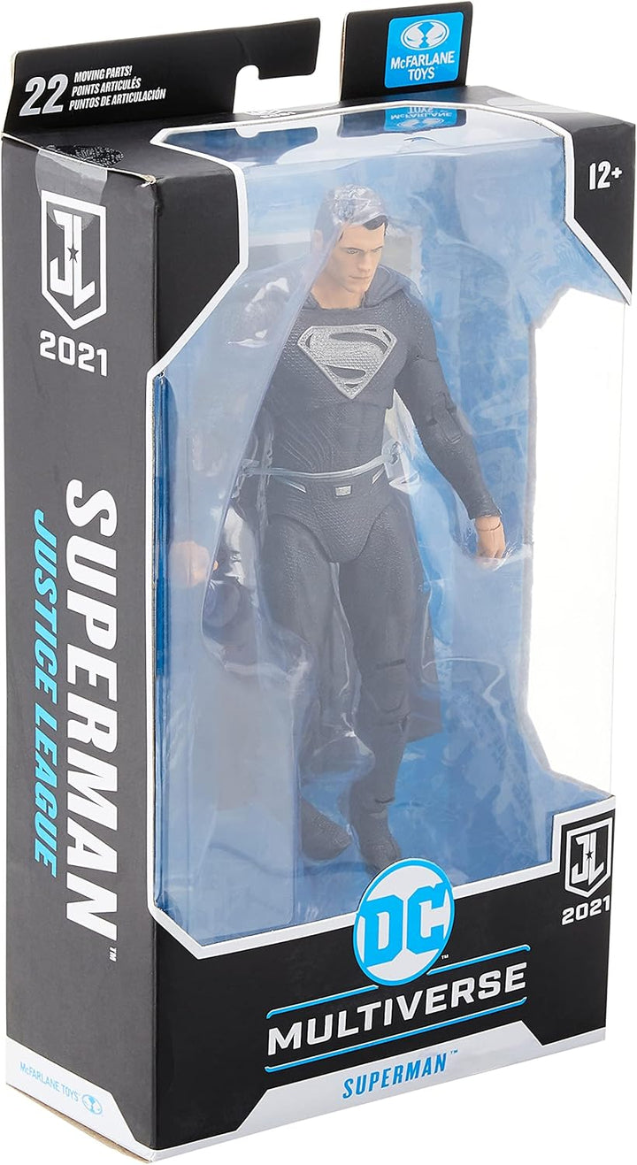 DC Multiverse Superman Justice League Movie (Henry Cavill) Black Suit Action Figure