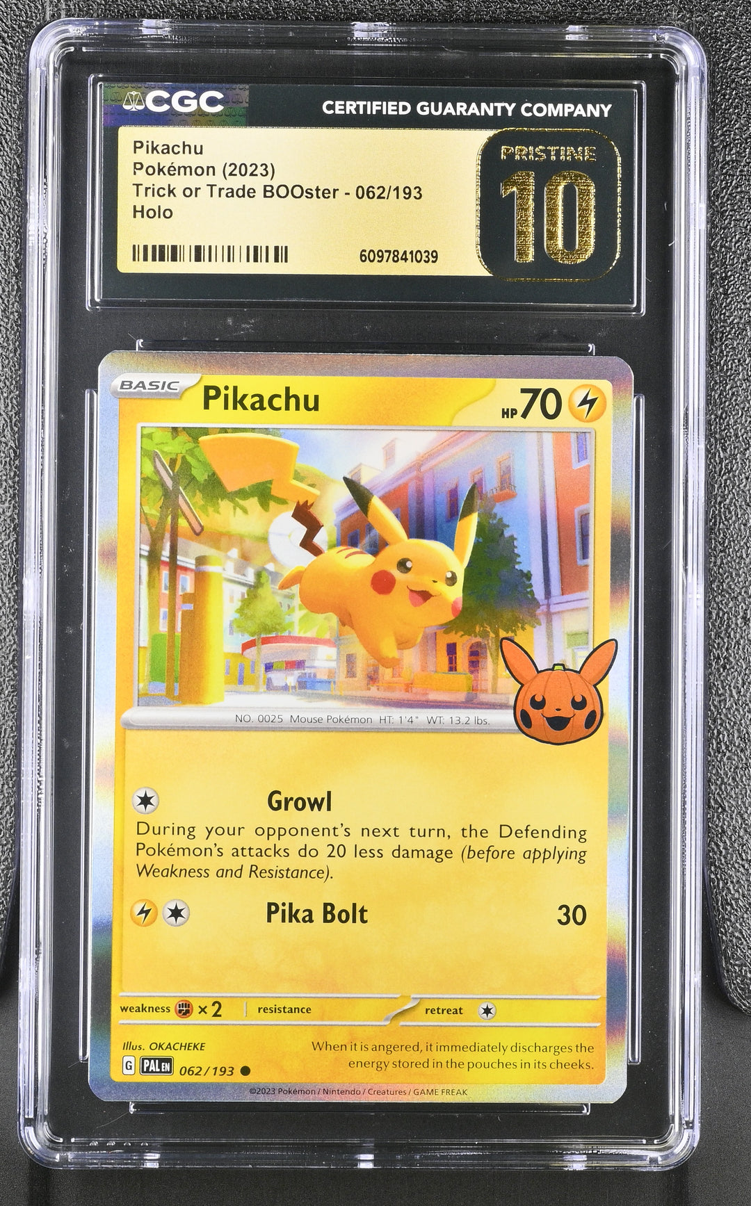 Pokemon 2023 Pikachu Trick or Trade BOOster 062/193 Holo