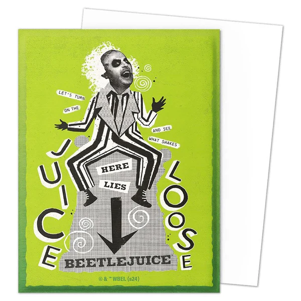 Dragon Shield Card Sleeves - Art: Beetlejuice - Brushed