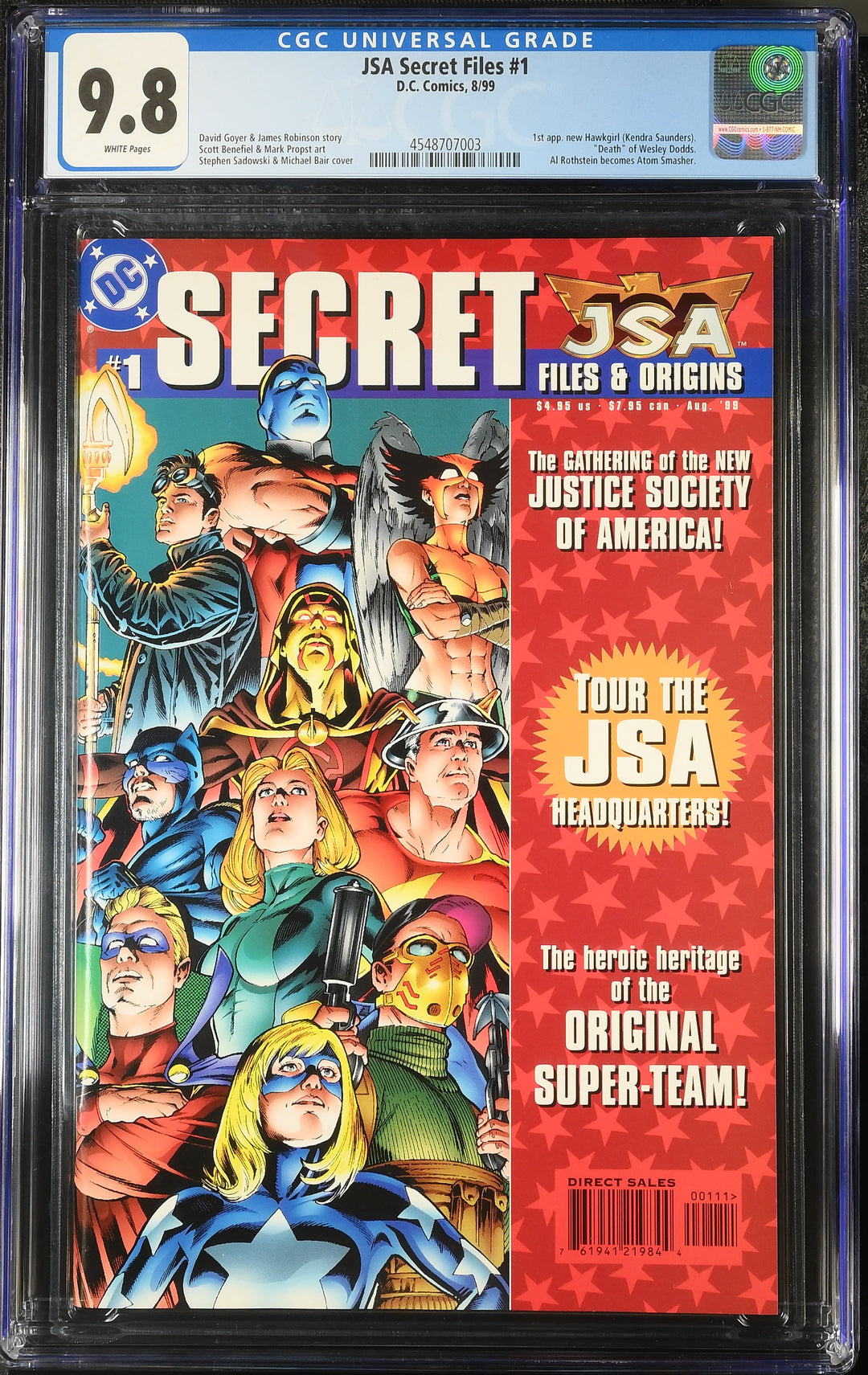 JSA Secret Files #1 CGC 9.8