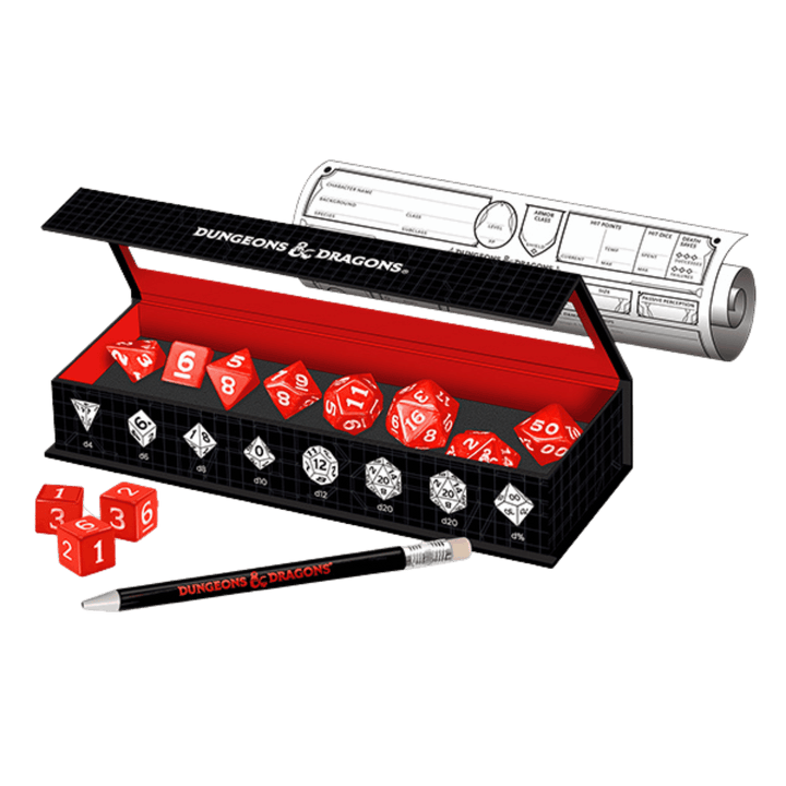 Dungeons & Dragons: New Adventurer Dice Set - Red