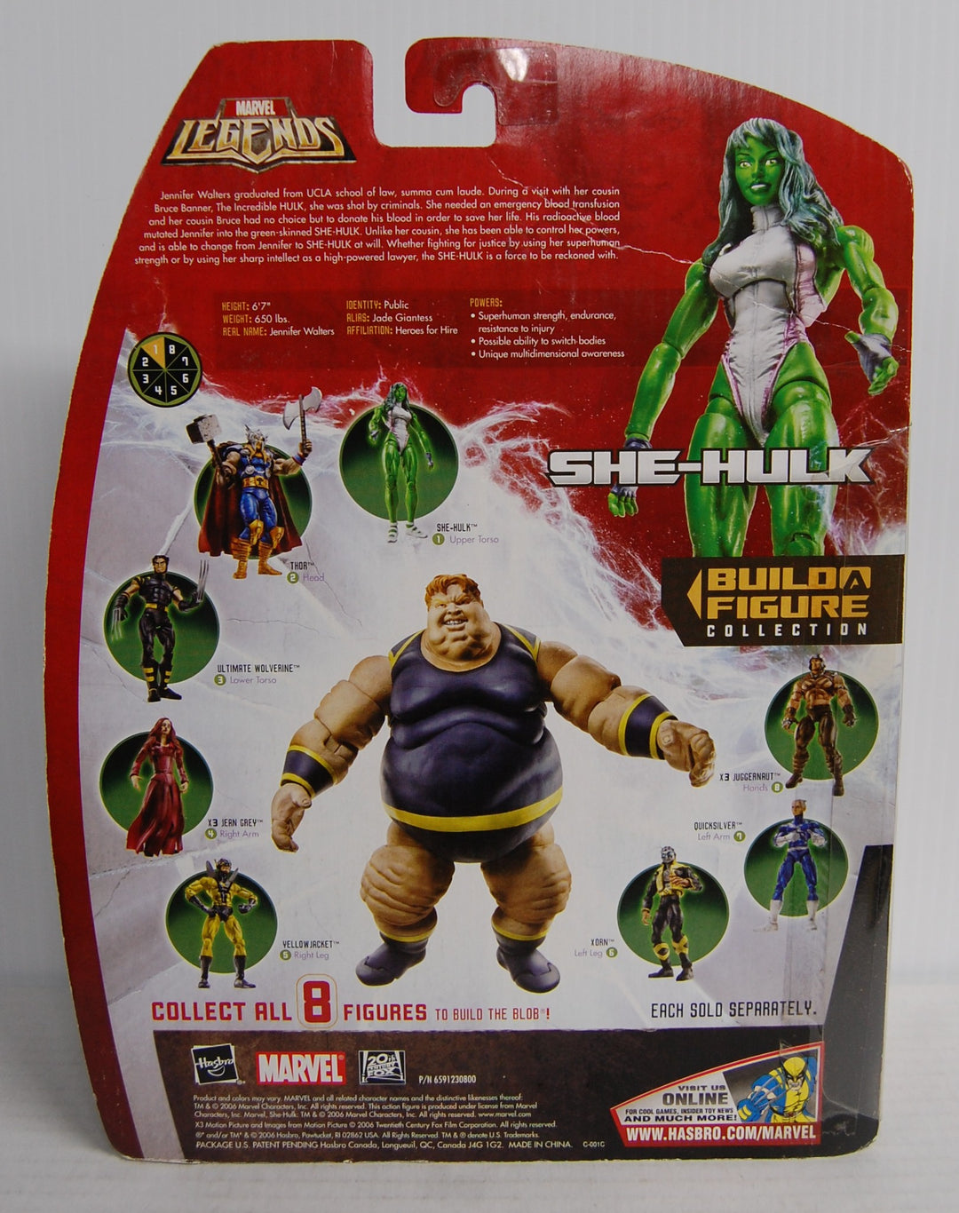 Marvel Legends - She-Hulk Figure (Blob BAF) 2006 Hasbro