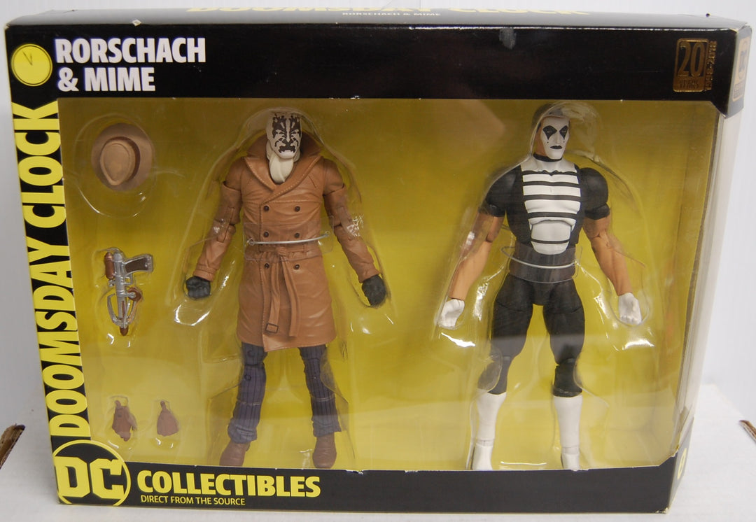 Doomsday Clock - Rorschach & Mime 2-Pack Figures - 2018 DC Collectibles