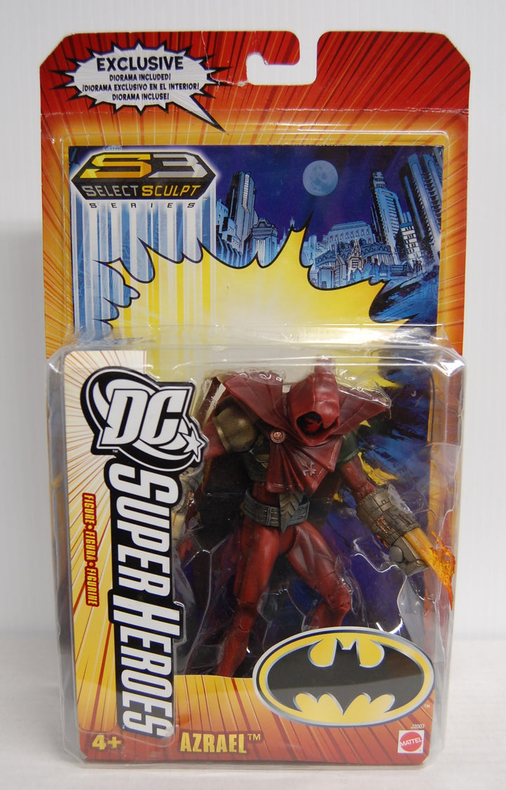 DC Super Heroes S3 Select Sculpt Series - Azrael 2006 Mattel *Package Wear*