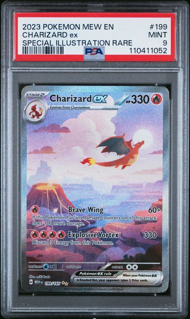 2023 Pokemon Mew En Charizard ex Special Illustration Rare #199 PSA 9