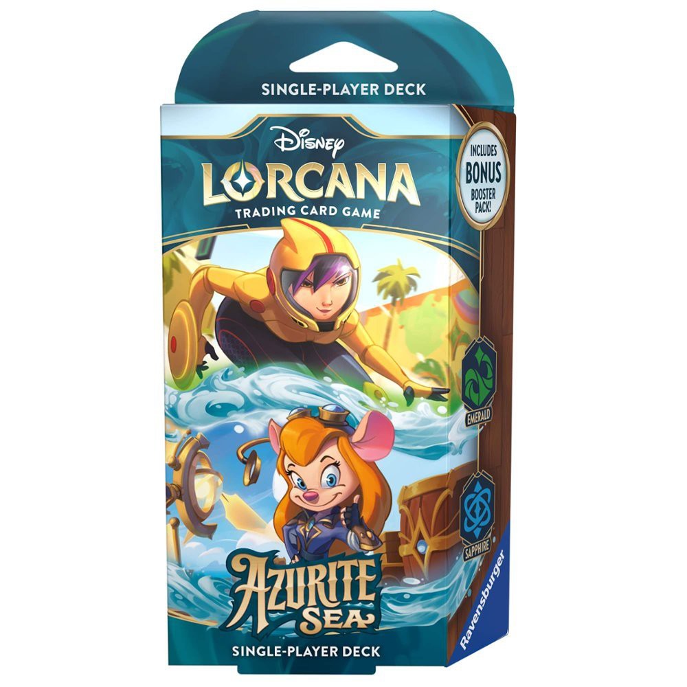 Disney Lorcana TCG: Azurite Sea - Starter Deck: Emerald/Sapphire (GoGo & Gadget)