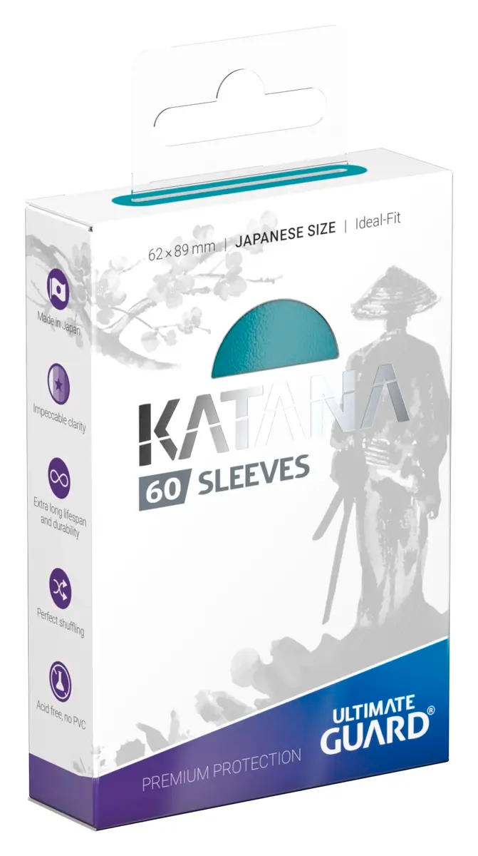 Ultimate Guard Katana Japanese Card Sleeves - Turqoise (60 Ct)