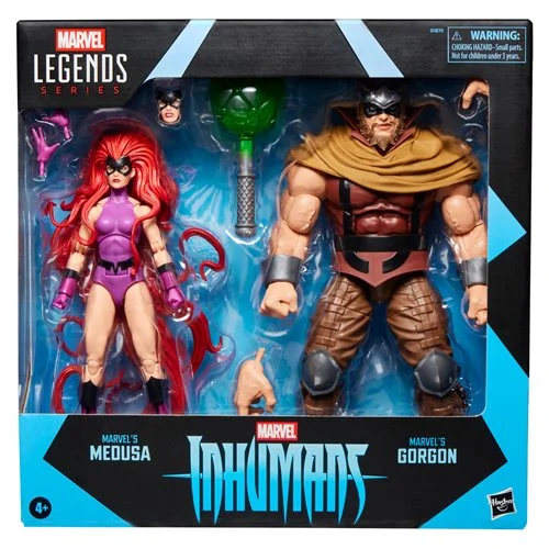 Inhumans Marvel Legends Medusa & Marvel's Gorgon 6-Inch Action Figures 2-Pack