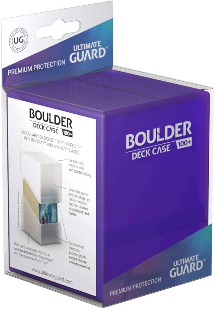 Ultimate Guard Deck Case - Boulder 100+ Clear - Amethyst (Purple)