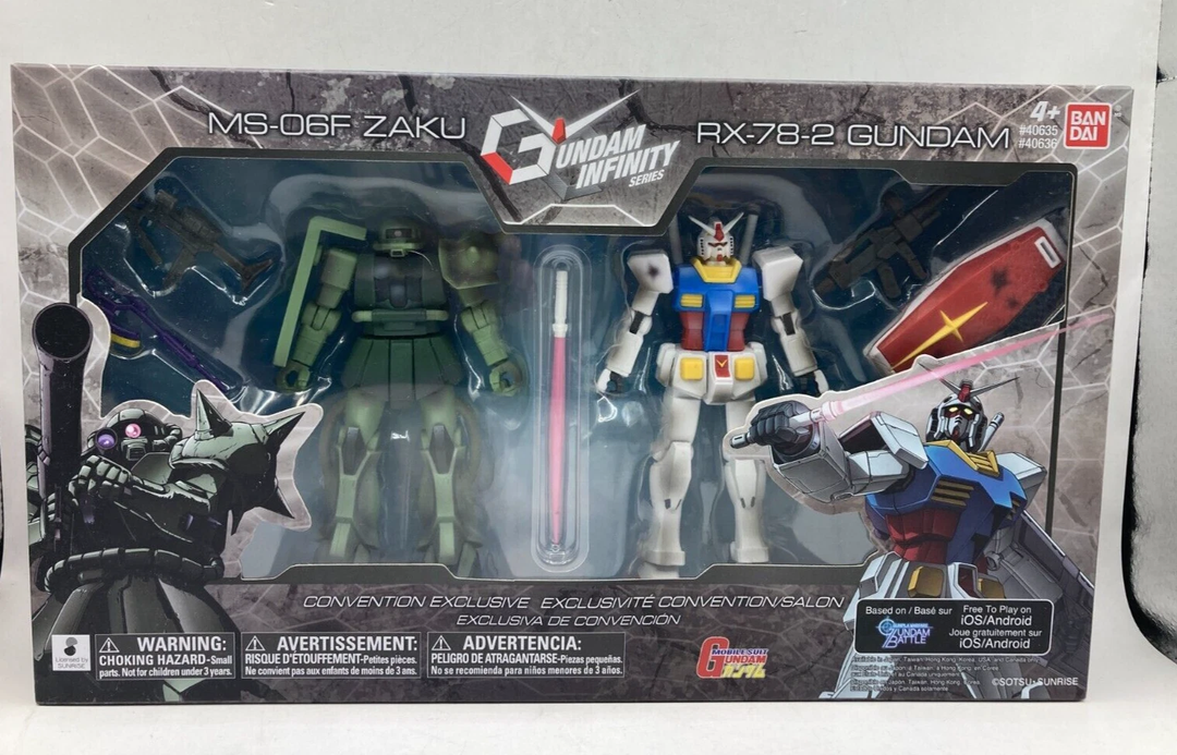 2021 Convention Exclusive - Gundam Infinity Epic Battle MS-06F Zaku vs RX-78-2