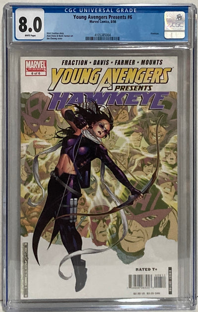 Young Avengers Presents #6 - CGC 8.0 WP - 4105385004