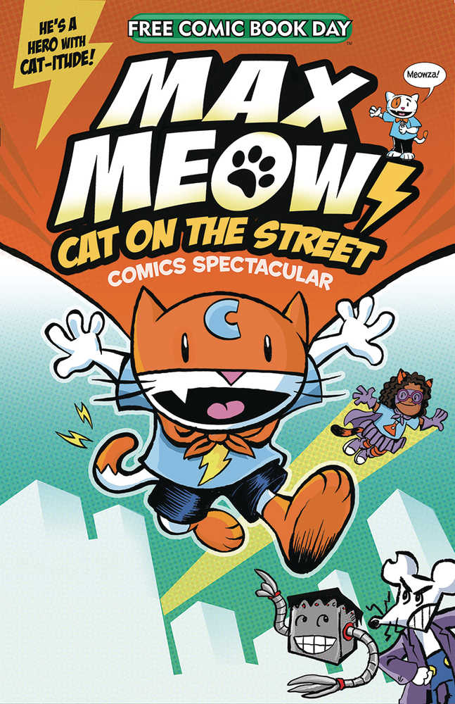 Free Comic Book Day 2022 Max Meow Cat On Street Comics Spectacular