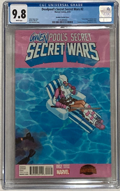 Deadpool's Secret Secret Wars #2 - CGC 9.8 WP - 4105385002 - Bachalo Variant Cover