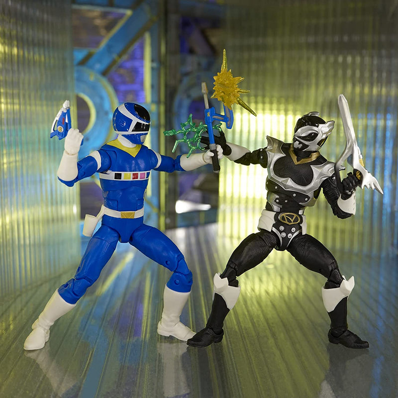 Power Rangers Lightning Collection Battle Pack In Space Blue Ranger Vs. In Space Silver Psycho Ranger 6-Inch Figures
