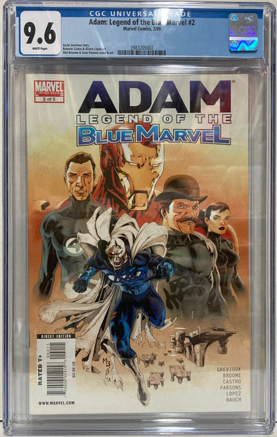 Adam: Legend of the Blue Marvel #2 - CGC 9.6 WP - 3983205002