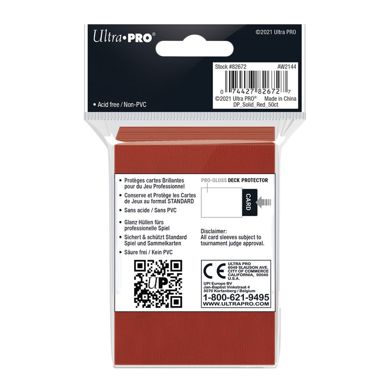 Ultra Pro Sleeve 50ct - Red