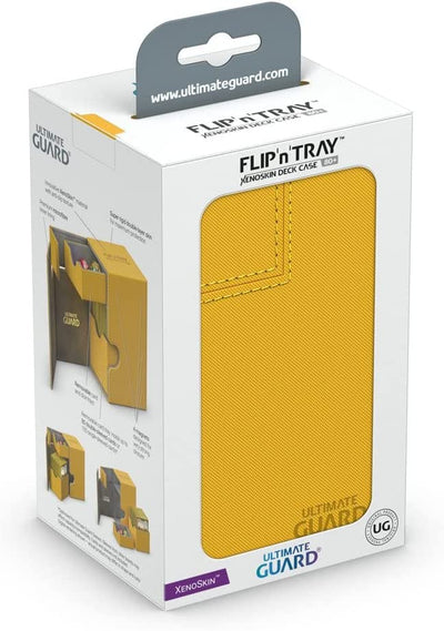 Ultimate Guard Twin Flip 'n' Tray 80+ Xenoskin Deck Case - Amber