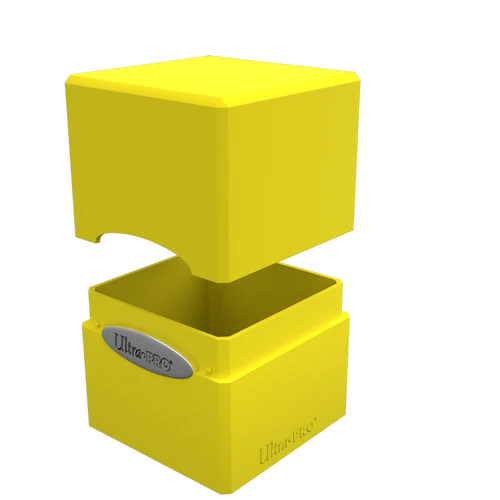 Ultra Pro: Satin Cube 100+ Deck Box: Solid Yellow, Lemon