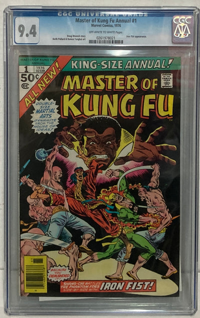 Master of Kung Fu Annual #1 - CGC 9.4 OW/WP - 0261978021