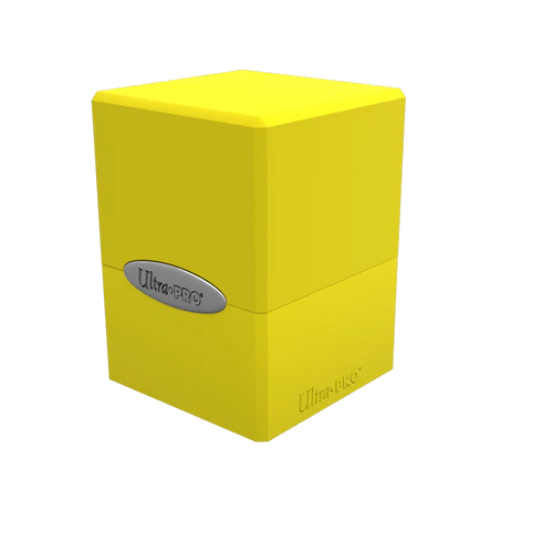 Ultra Pro: Satin Cube 100+ Deck Box: Solid Yellow, Lemon