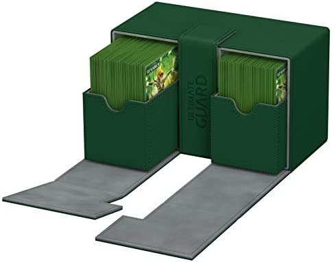 Ultimate Guard Twin Flip 'n' Tray 160+ Xenoskin Deck Case - Green
