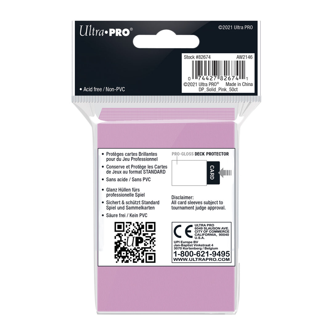 Ultra Pro Sleeve 50ct - Pink