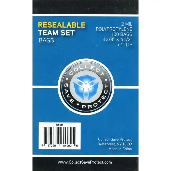 CollectSaveProtect: Team Set Bags 100ct