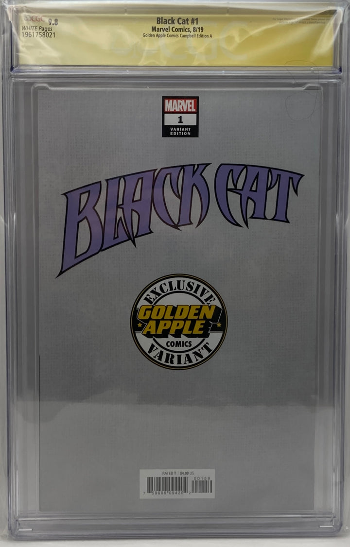 Black Cat #1 CGC Signature Series 9.8  J. Scott Campell